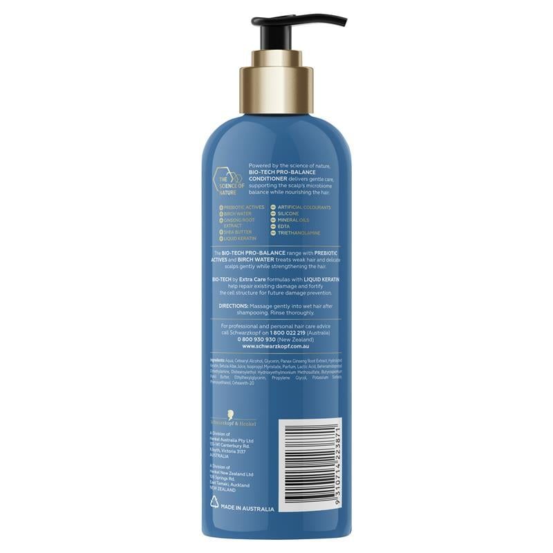 Dầu xả Schwarzkopf Extra Care Bio-Tech Pro-Balance 500ml