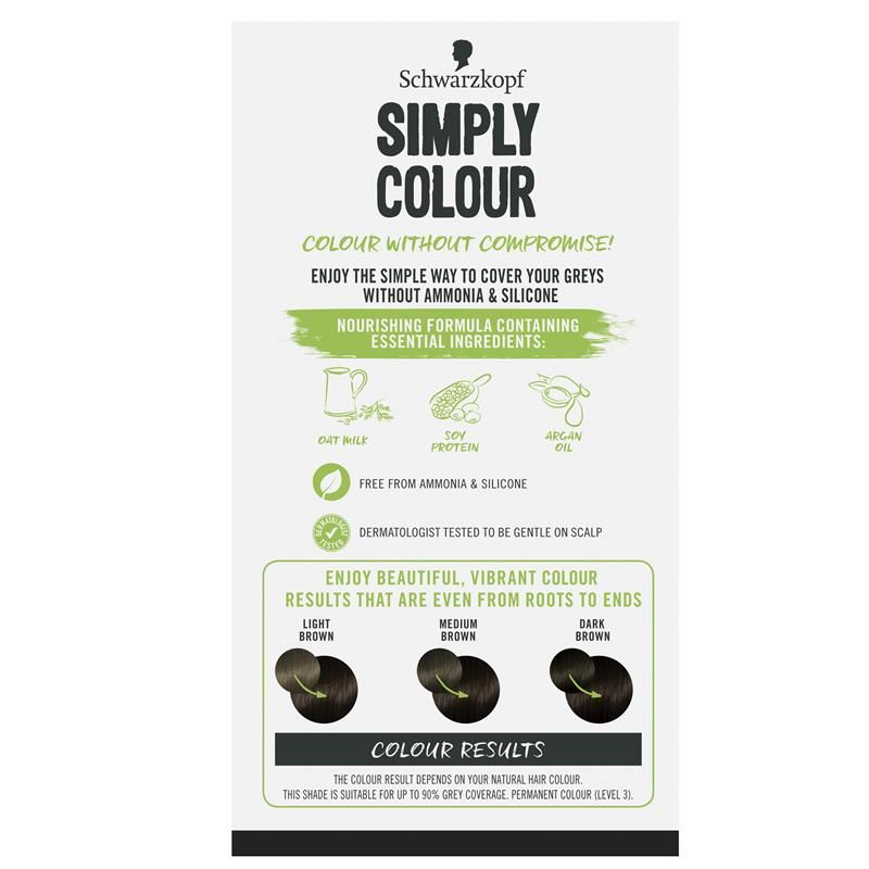 Schwarzkopf Simply Colour 3.0 Nâu Đậm