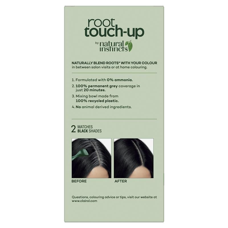 Thuốc nhuộm tóc vĩnh viễn Clairol Root Touch Up Natural Instincts 2 Black