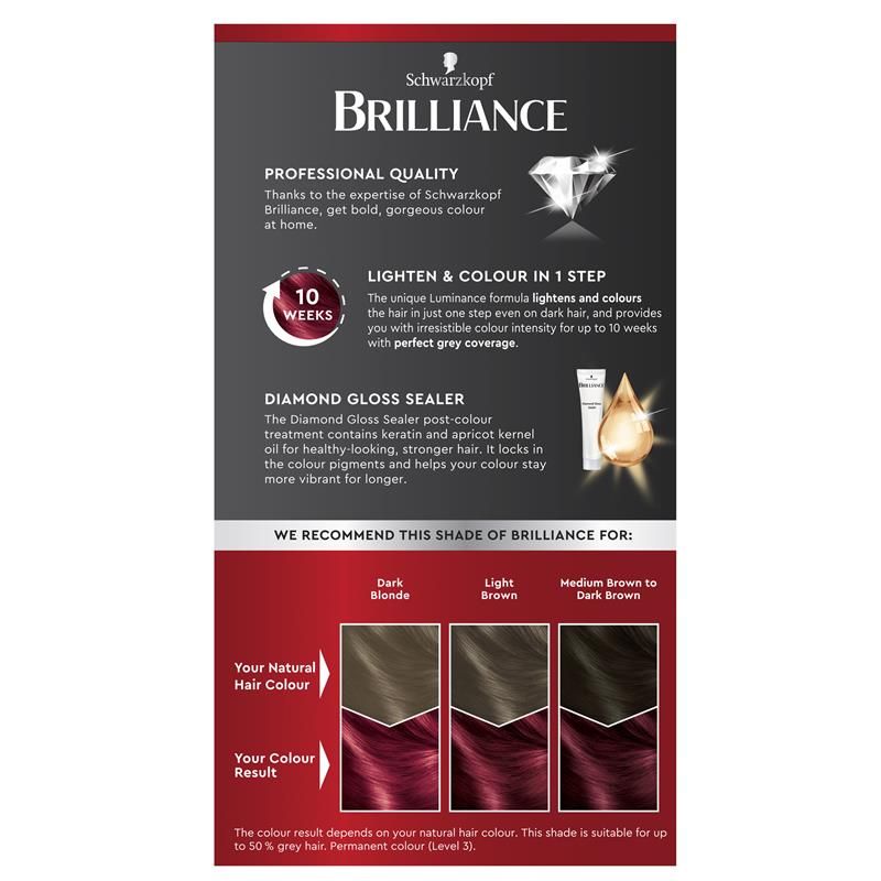 Schwarzkopf Brilliance L43 Smouldering Red Mới