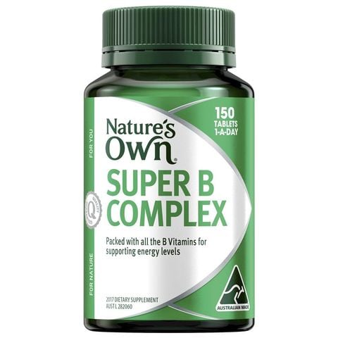 Nature's Own Super Vitamin B Complex với Biotin, B3, B6 & B12 cung cấp năng lượng 150 viên