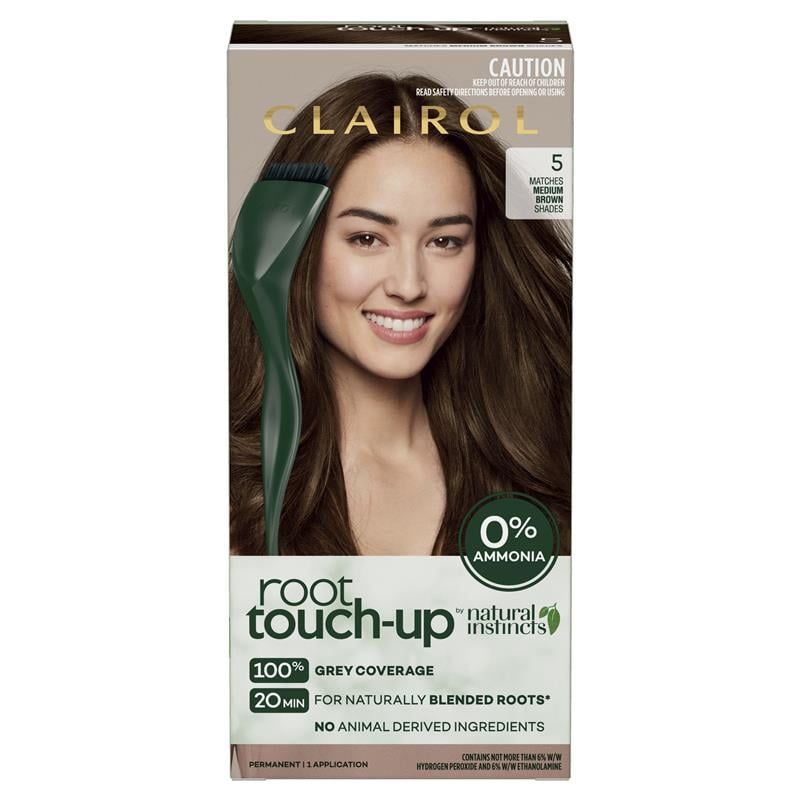 Thuốc nhuộm tóc vĩnh viễn Clairol Root Touch Up Natural Instincts 5 Medium Brown