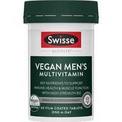 Swisse Vegan Mens Ultivite 60 Viên