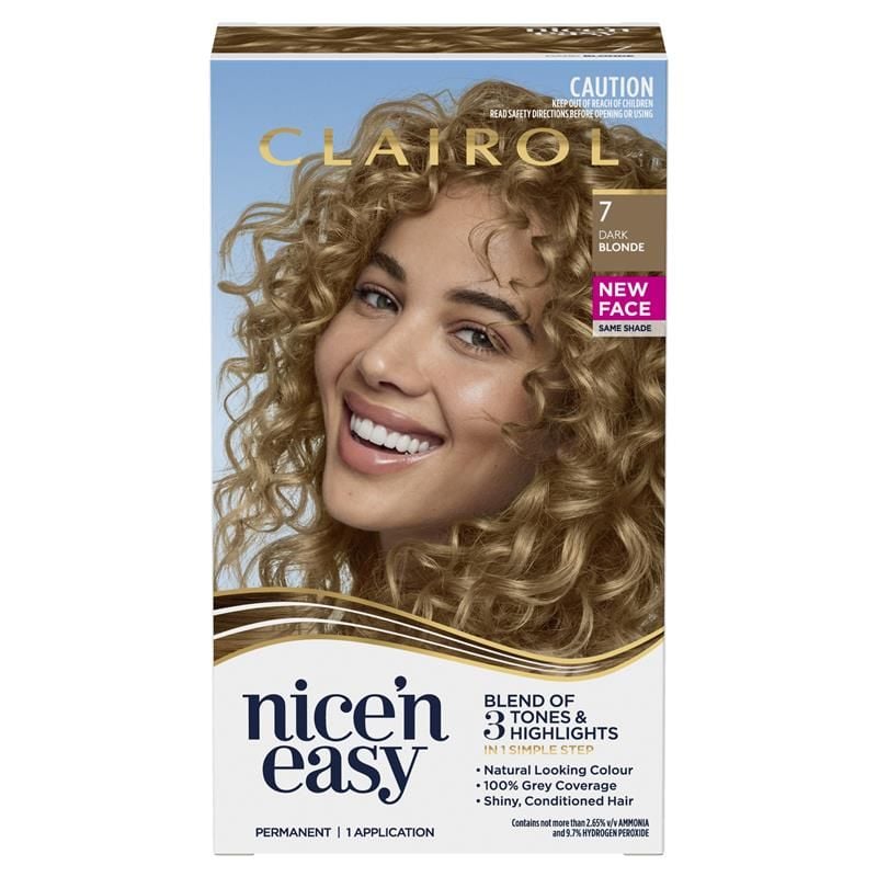 Thuốc nhuộm tóc vĩnh viễn màu vàng sẫm tự nhiên Clairol Nice N Easy 7