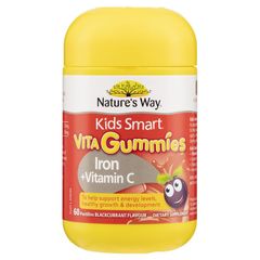Kẹo dẻo Nature's Way Kids Smart Vita Gummies bổ sung sắt + vitamin C 60 viên