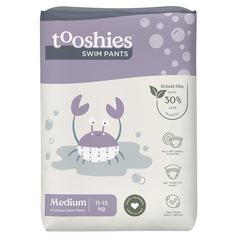 Quần bơi Tooshies Eco cỡ trung bình 11-15kg 10 gói chỉ bán trực tuyến