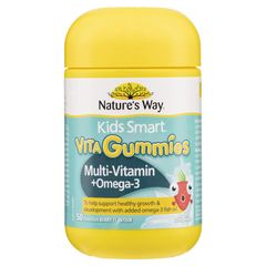 Kẹo dẻo Nature's Way Kids Smart Vita Gummies Multi + Omega 50 dạng viên