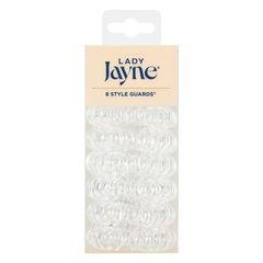 Lady Jayne 17022CL Dây thun buộc tóc xoắn ốc trong suốt 8 chiếc
