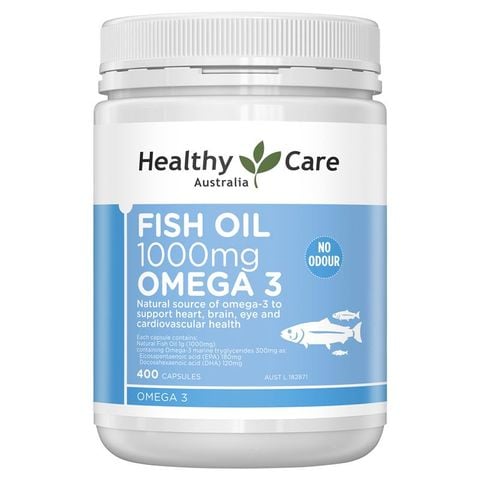Dầu cá Healthy Care 1000mg Omega 3 400 viên nang
