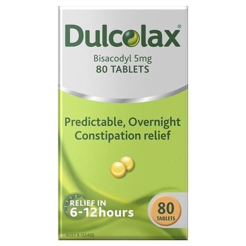 Thuốc nhuận tràng Dulcolax 5mg Viên nén giảm táo bón 80 gói