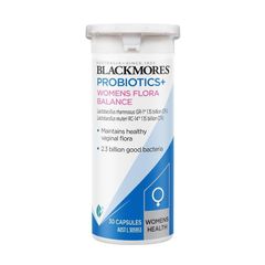Viên uống cân bằng hệ vi sinh vật đường ruột Blackmores Probiotics+ Womens Flora Balance 30 viên