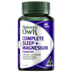 Viên uống hỗ trợ giấc ngủ hoàn chỉnh Nature's Own + Magnesium 60 viên