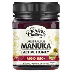Mật ong Manuka Úc Barnes Naturals MGO 850+ 500g