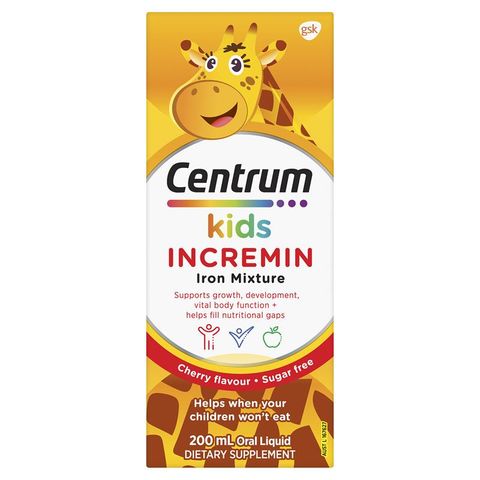 Centrum Kids Incremin Iron Hỗn Hợp Hương Anh Đào 200ml