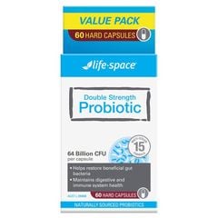 Viên uống bổ sung lợi khuẩn Life-Space Double Strength Probiotic 60 viên Kích thước độc quyền