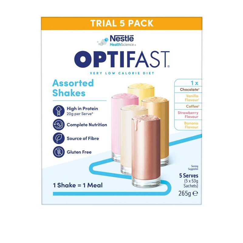 Optifast VLCD Shake Assorted Pack 5 x 53g