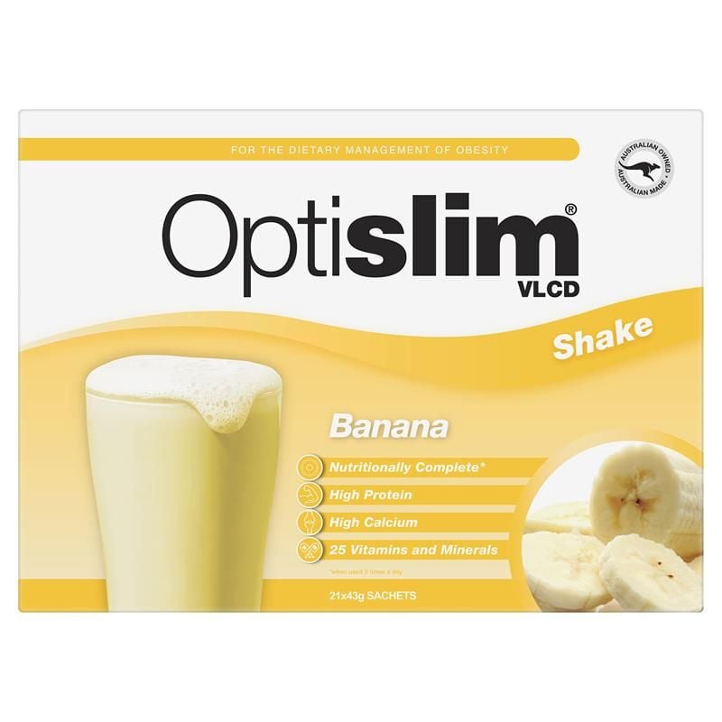 Optislim VLCD Meal Replacement Shake Banana 21x43g Gói