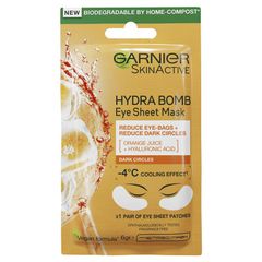 Mặt nạ mắt Garnier Hydra Bomb Hyaluronic Acid + Chiết xuất cam