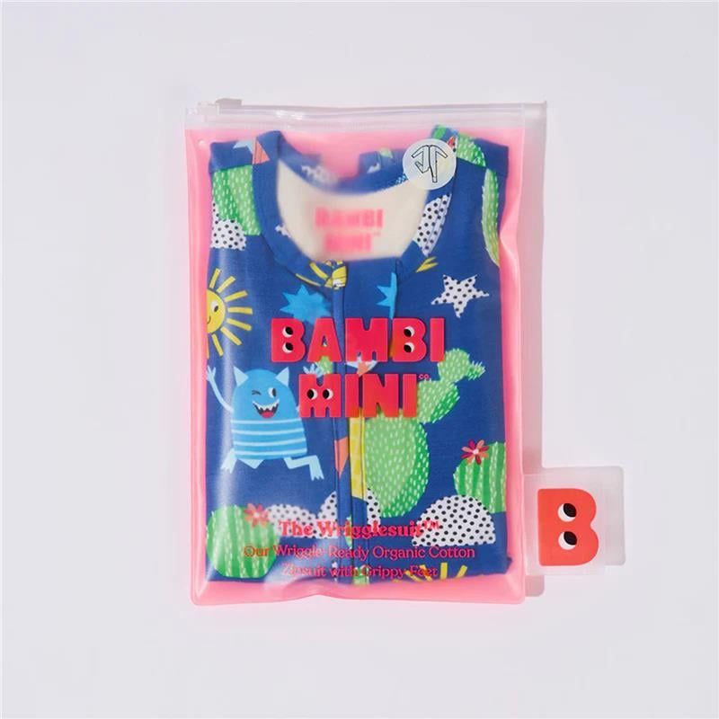 Bambi Mini Co. Wrigglesuit 0-3 tháng Beaucoup Blue