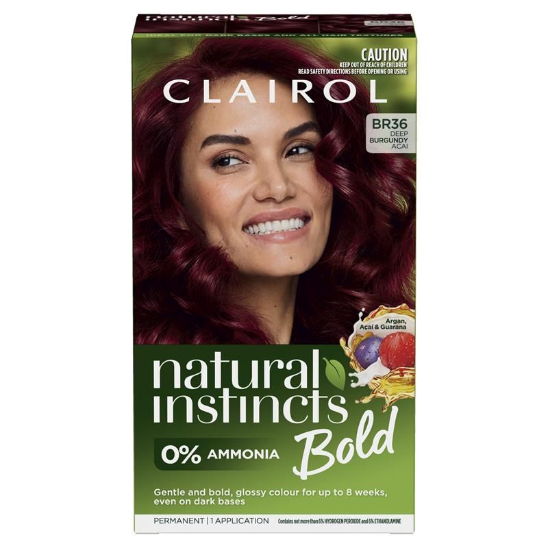 Thuốc nhuộm tóc vĩnh viễn Clairol Natural Instincts Bold Deep Burgundy