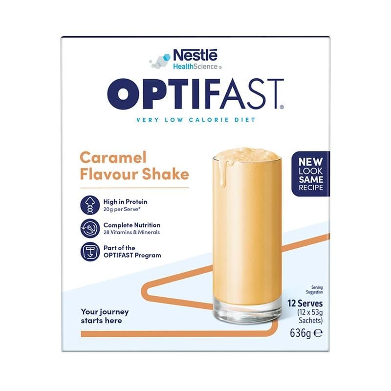 Optifast VLCD Shake Caramel 12 x 53g MỚI