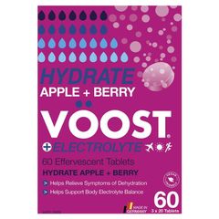 Viên sủi Voost Hydrate Apple + Berry 60 viên Kích thước độc quyền