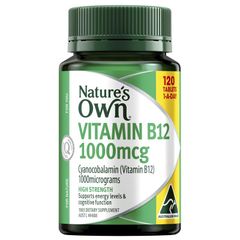 Vitamin B12 1000mcg cường độ cao của Nature's Own 120 viên Kích thước độc quyền