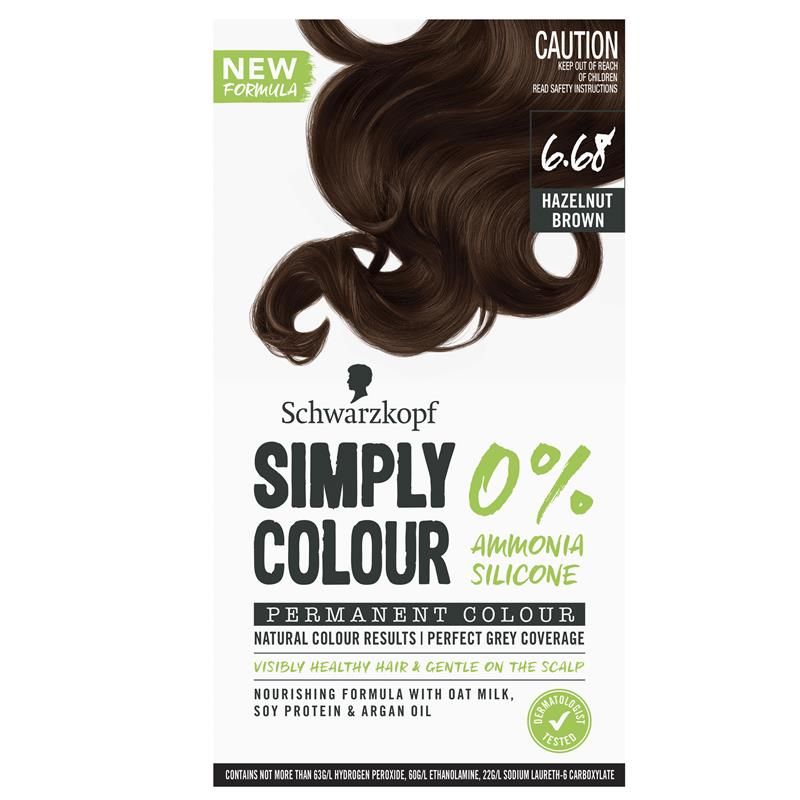 Schwarzkopf Simply Colour 6.68 Nâu hạt dẻ