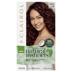 Thuốc nhuộm tóc bán vĩnh viễn Natural Instincts 4RV Dark Burgundy