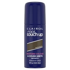 Xịt che khuyết điểm chân tóc Clairol Nice & Easy Root Touch Up màu nâu trung bình