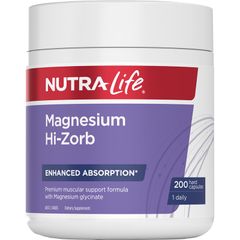 Nutra-Life Magnesium Hi-Zorb 200 viên nang