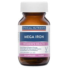 Ethical Nutrients Mega Iron với Vitamin B hoạt hóa 30 viên nang