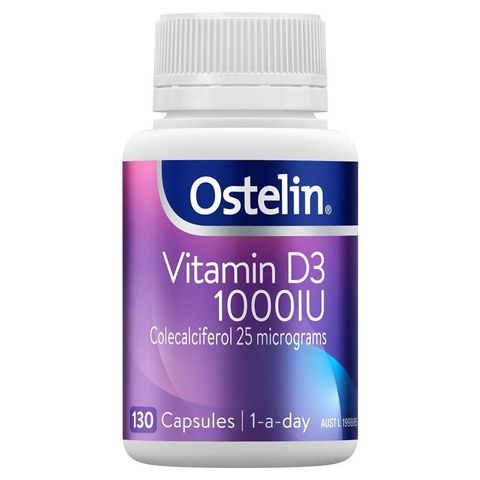 Ostelin Vitamin D 1000IU - D3 cho xương chắc khỏe + Hỗ trợ miễn dịch - 130 Viên