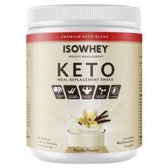 Sữa thay thế bữa ăn IsoWhey Keto hương vani 550g