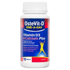 OsteVit-D Vitamin D3 & Calcium Plus One-A-Day 110 Viên