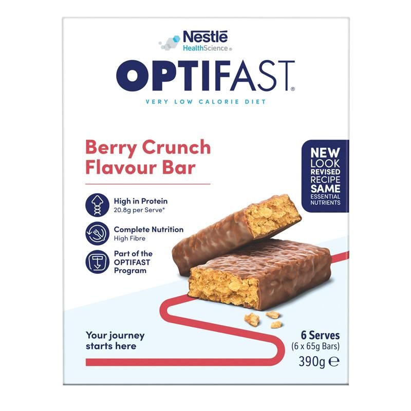 Thanh Optifast VLCD Berry Crunch 6 X 65g MỚI