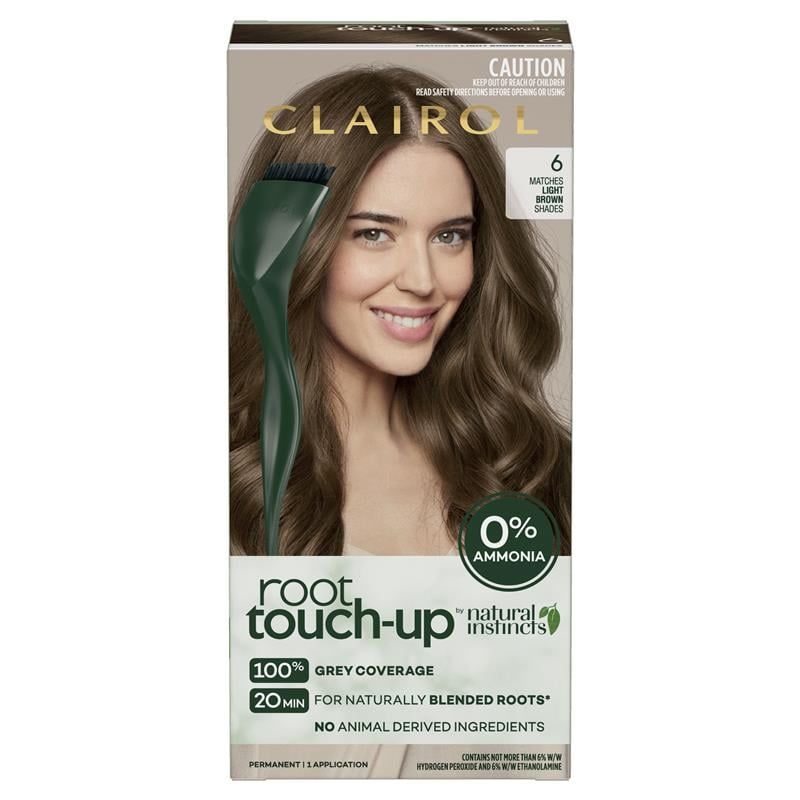 Thuốc nhuộm tóc vĩnh viễn Clairol Root Touch Up Natural Instincts 6 màu nâu nhạt