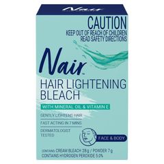 Thuốc tẩy tóc Nair Hair Lightening Bleach cho mặt và body 35g