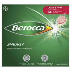 Viên sủi Berocca Energy Original Berry 60 viên Kích thước độc quyền