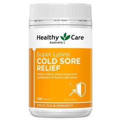 Viên uống Healthy Care Super Lysine Cold Sore Relief 1000mg 100 viên