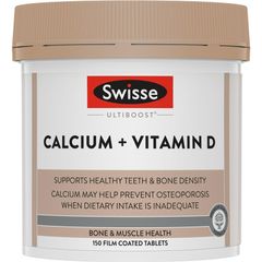 Swisse Ultiboost Calcium + Vitamin D 150 Viên