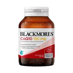 Blackmores CoQ10 150mg High Potency 125 Viên nang Kích thước độc quyền