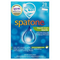 Viên uống bổ sung sắt Spatone Iron Supplement 28 gói hương táo