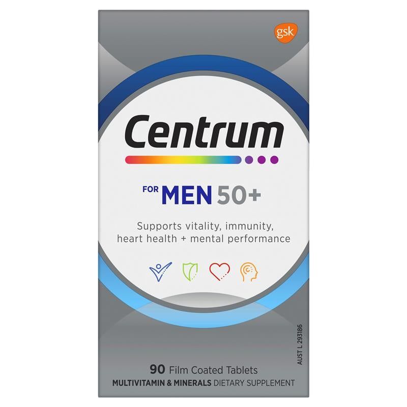 Centrum For Men 50+ Multivitamin 90 Viên Kích thước độc quyền