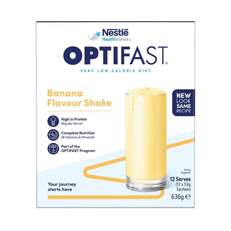 Optifast VLCD Shake Banana 12 x 53g MỚI
