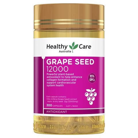 Chiết xuất hạt nho Healthy Care 12000 Gold Jar 300 Viên