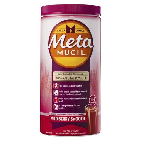 Bổ sung chất xơ Metamucil Wild Berry Smooth 114 liều