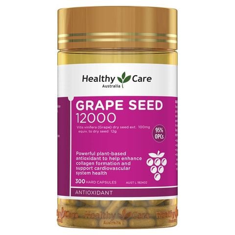 Chiết xuất hạt nho Healthy Care 12000 300 viên nang