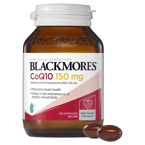 Blackmores CoQ10 150mg Vitamin cho tim mạch 125 viên Gói giá trị
