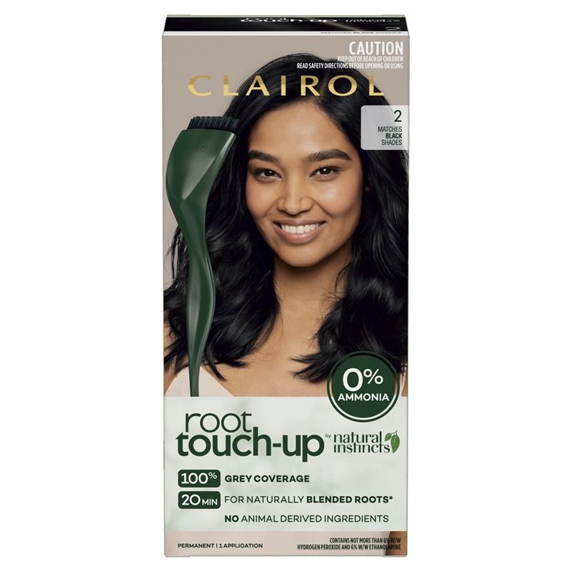 Thuốc nhuộm tóc vĩnh viễn Clairol Root Touch Up Natural Instincts 2 Black